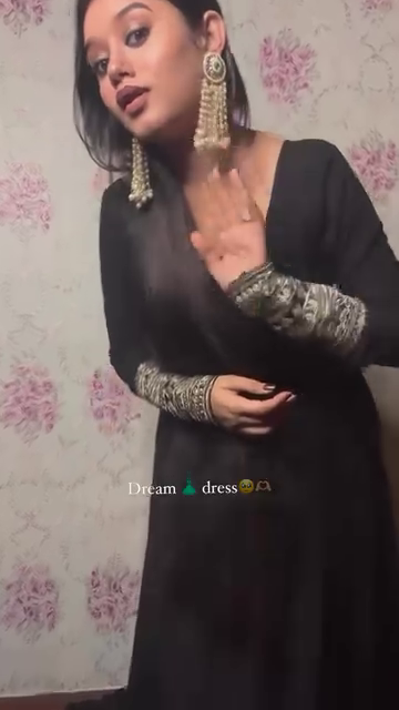 Black Designer Floor-Length Anarkali Set with Sequin Work Dupatta