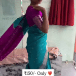 Dual Tone Soft Silk Look Saree with Rich Zari Border